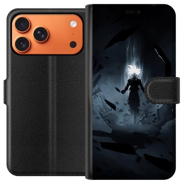 Kompatibel Tegnebogsetui til Apple iPhone 17 Pro Max Skyggekriger sort