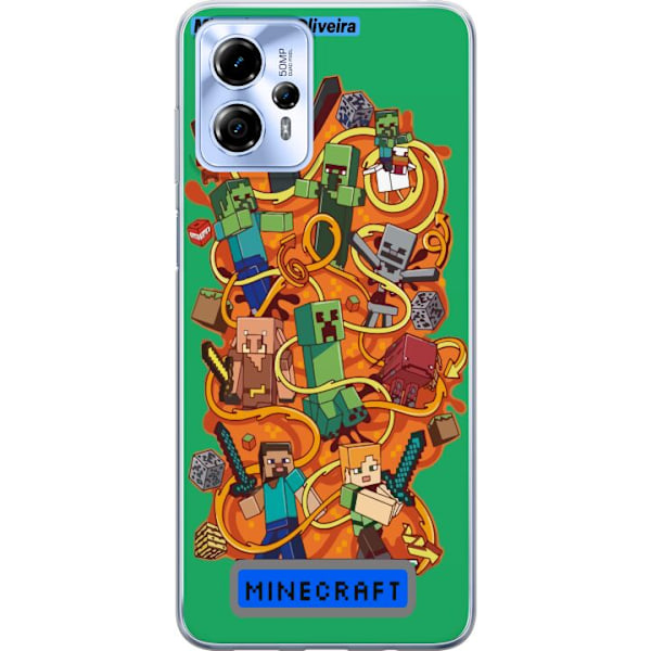 Motorola Moto G13 Läpinäkyvä kuori Minecraft