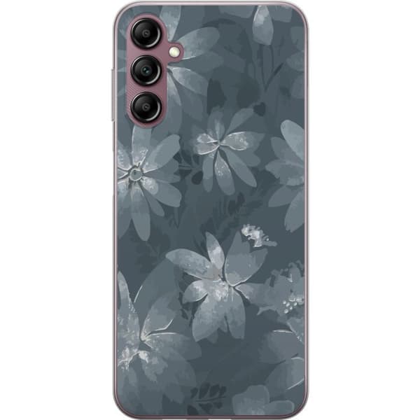 Kompatibelt Mobildeksel til Samsung Galaxy A14 5G Blomster Grå / Blå
