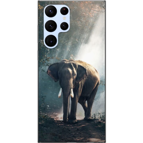 Samsung Galaxy S22 Ultra 5G Genomskinligt Skal Elefant