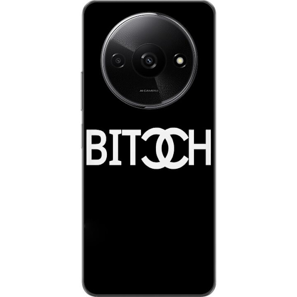 Xiaomi Redmi A3 Gennemsigtig cover Bitch Chanel Inspireret Streetstyle Mode Tekstmotiv Trend Ikonisk Stil Urban Design