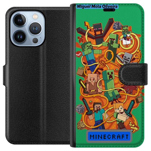 Apple iPhone 13 Pro Tegnebogsetui Minecraft
