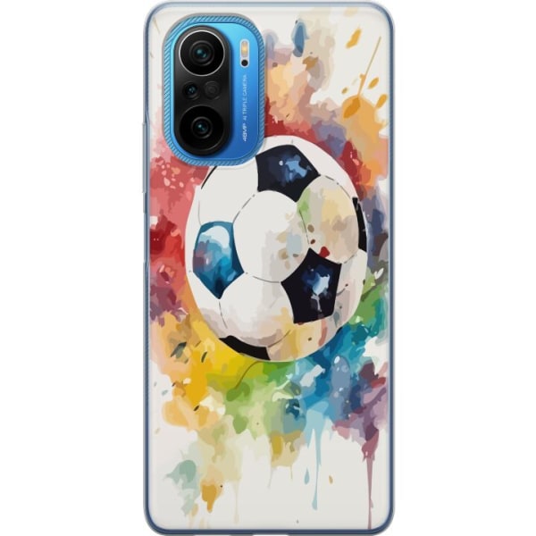 Xiaomi Poco F3 Genomskinligt Skal Fotboll