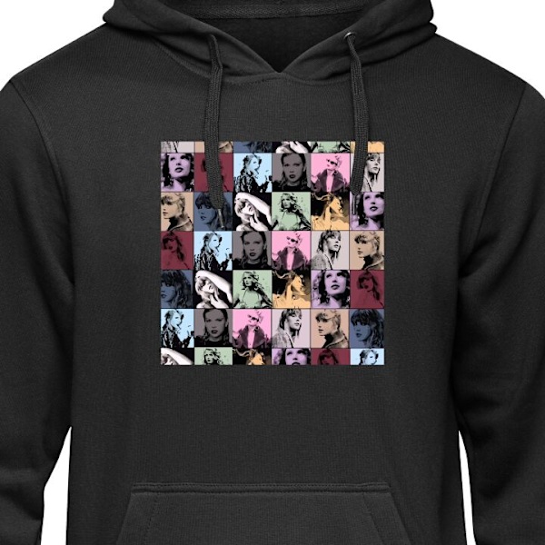 Børne-Hoodie | Blød Hættetrøje til Børn Taylor Swift sort 12-13 År