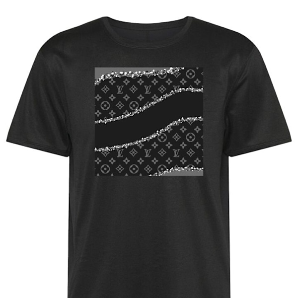 Trænings T-shirt | Sport T-shirt til Voksen Louis Vuitton Bø sort 3X-Large