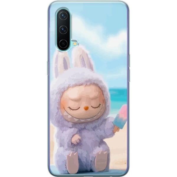 OnePlus Nord CE 5G Genomskinligt Skal Labubu Pink Mood – Rosa monsterdesign