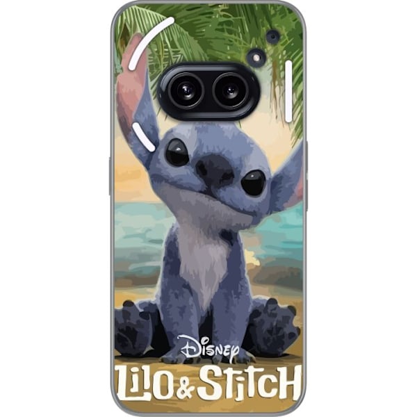 Nothing Phone (2a) Genomskinligt Skal Stitch Kärleksfull – Med Hjärtan & Kawaii-känsla