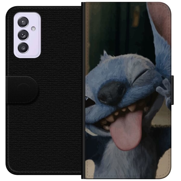 Samsung Galaxy A82 5G Tegnebogsetui Stitch Sød Alien - Blå F