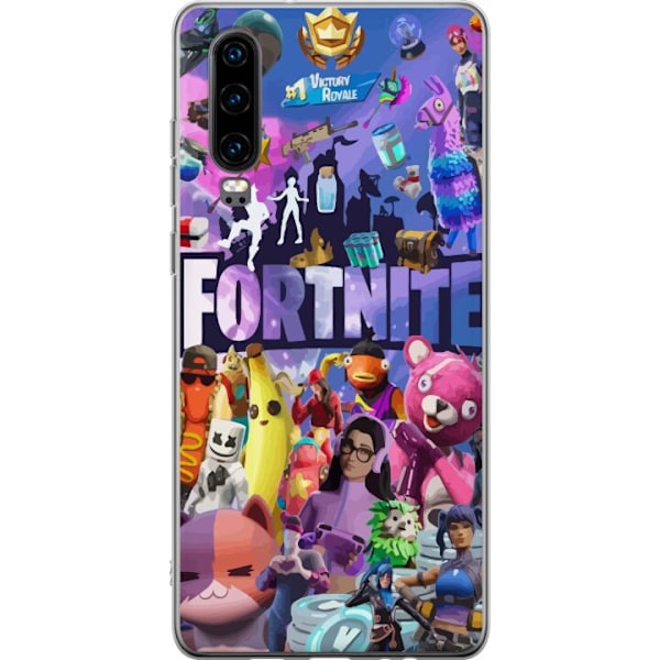 Huawei P30 Läpinäkyvä kuori Fortnite