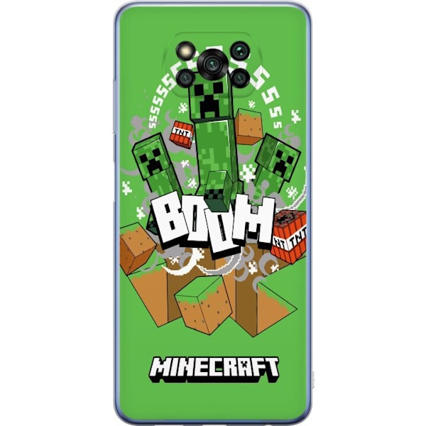 Xiaomi Poco X3 Pro Genomskinligt Skal Minecraft Boom