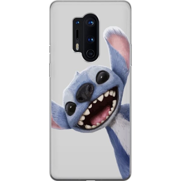OnePlus 8 Pro Genomskinligt Skal Stitch i Fart – Kawaii Design för Fans & Barn