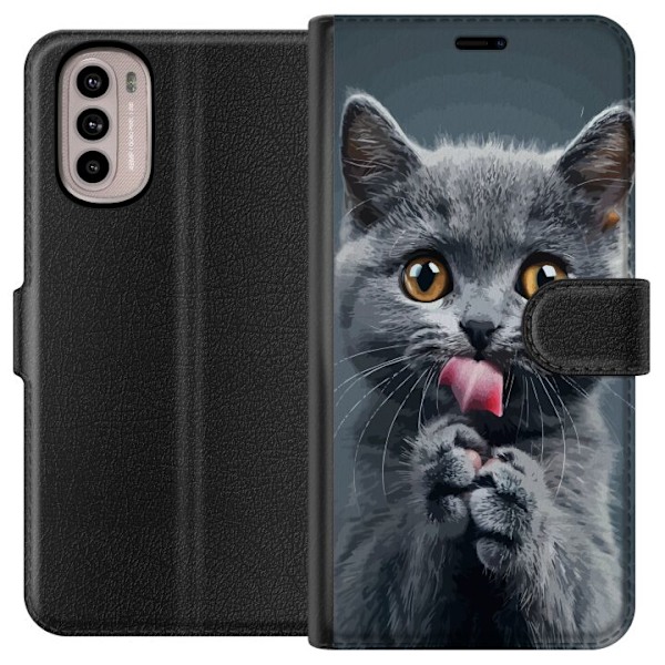 Motorola Moto G41 Lommeboketui Katt