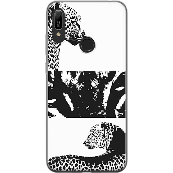 Huawei Y6 (2019) Läpinäkyvä kuori Leopard Faces
