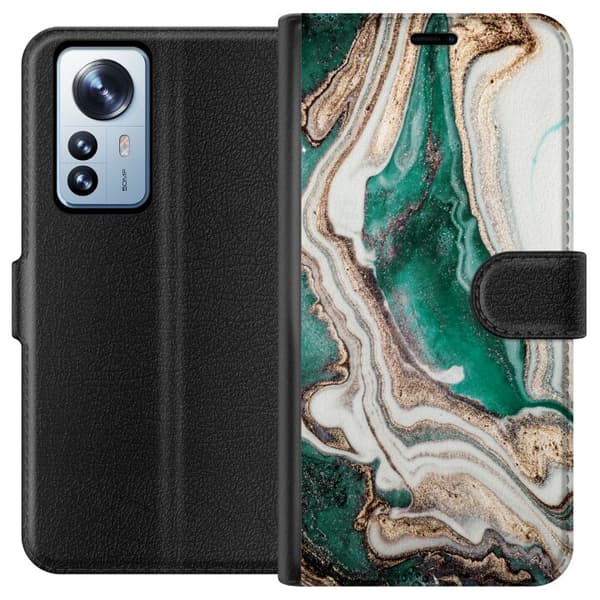 Kompatibelt Plånboksfodral till Xiaomi 12 Pro Grön