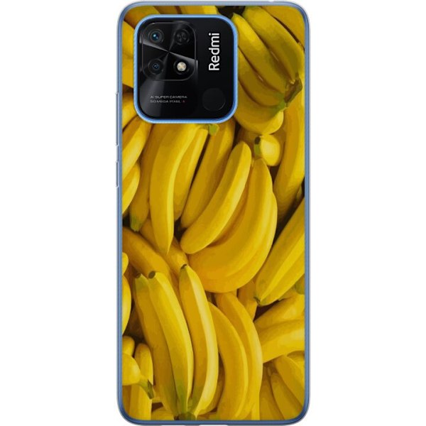 Xiaomi Redmi 10C Genomskinligt Skal Banana Pattern – lekfull