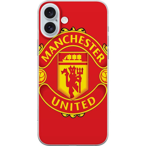 Apple iPhone 16 Plus Gennemsigtig cover Manchester United FC