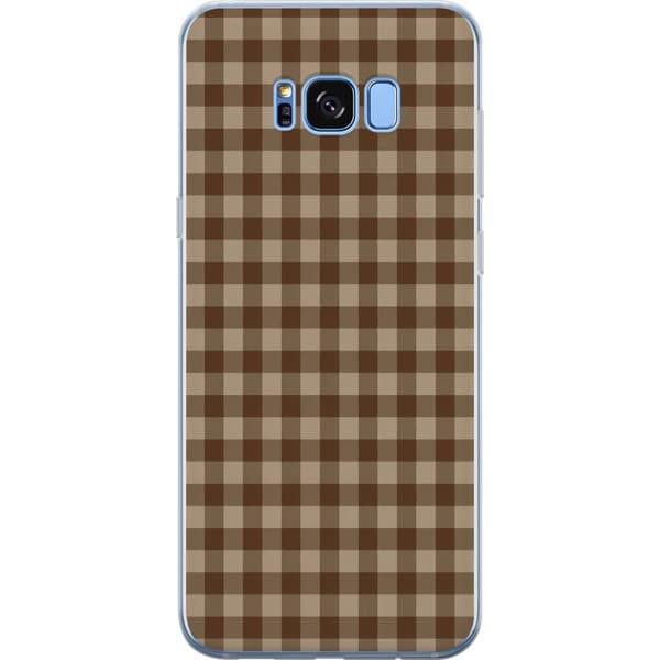 Kompatibelt Mobilskal till Samsung Galaxy S8 Bruna kafferutor brun