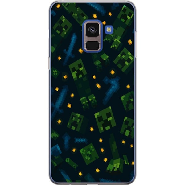 Samsung Galaxy A8 (2018) Läpinäkyvä kuori Minecraft Dungeon