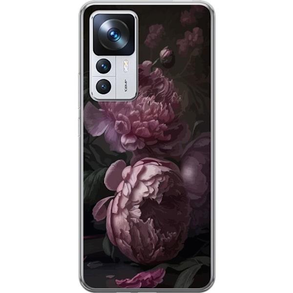 Xiaomi 12T Pro Läpinäkyvä kuori Blommor
