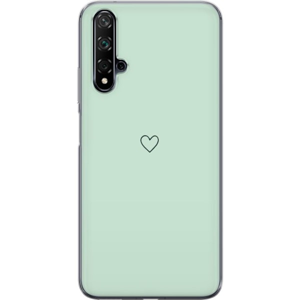 Huawei nova 5T Läpinäkyvä kuori Yksinkertainen Sydän