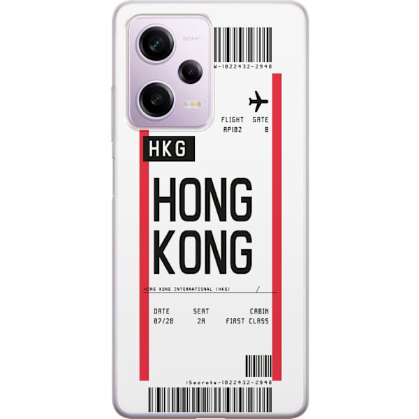 Xiaomi Redmi Note 12 Pro Genomskinligt Skal Hongkong