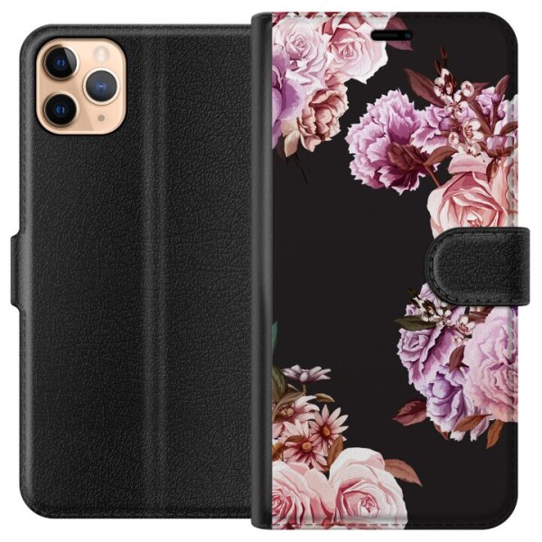 Apple iPhone 11 Pro Max Tegnebogsetui Blomster