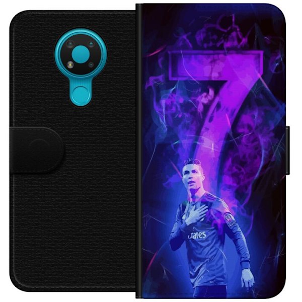 Nokia 3.4 Tegnebogsetui Ronaldo 7 - Fodboldlegende i Handling