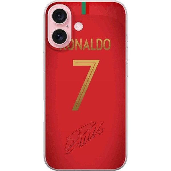 Apple iPhone 16 Gjennomsiktig deksel Ronaldo