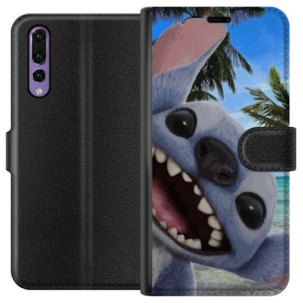 Huawei P20 Pro Plånboksfodral Stitch mobilskal med Palmer i söt vänskapsdesign