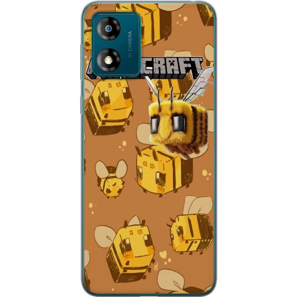 Motorola Moto E13 Gennemsigtig cover Minecraft Bi