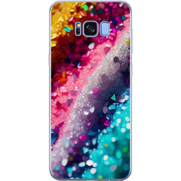 Samsung Galaxy S8 Gjennomsiktig deksel Glitter