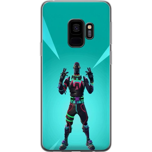 Samsung Galaxy S9 Gjennomsiktig deksel svart ridder fortnite