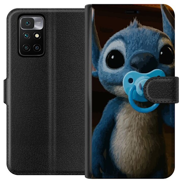 Xiaomi Redmi 10 Lompakkokotelo Stitch & Napp - vauvateema söpöllä hahmolla