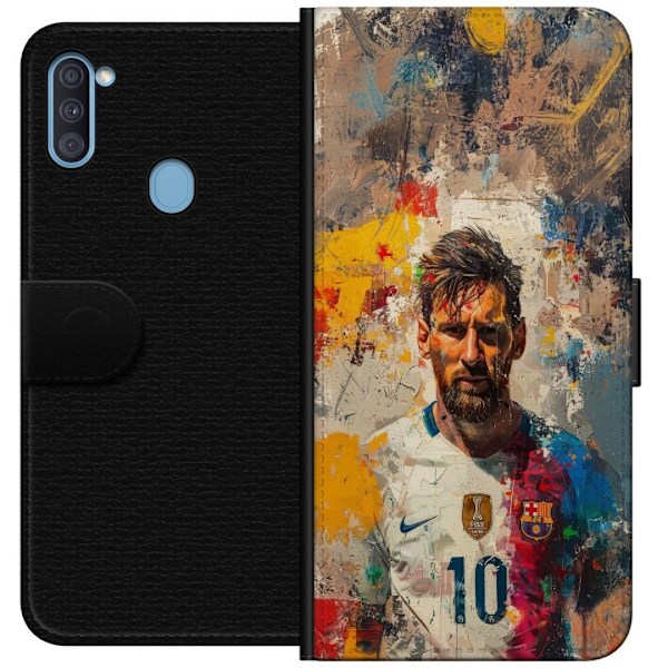 Samsung Galaxy A11 Plånboksfodral Messi Art