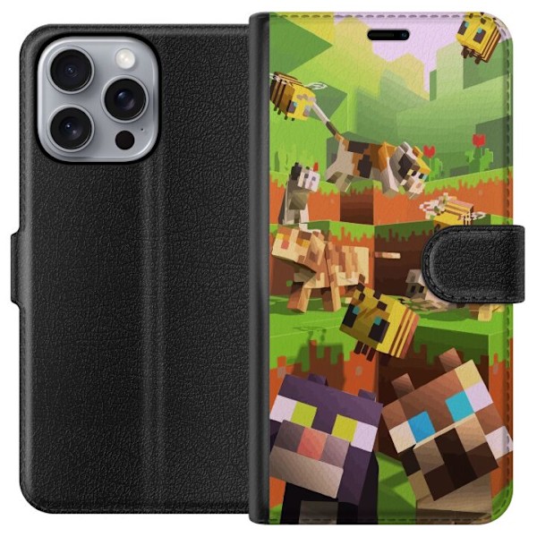 Apple iPhone 16 Pro Max Lompakkokotelo MineCraft