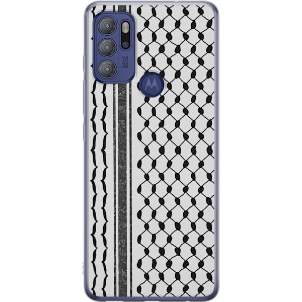 Motorola Moto G60S Gjennomsiktig deksel Palestinsk mønster -