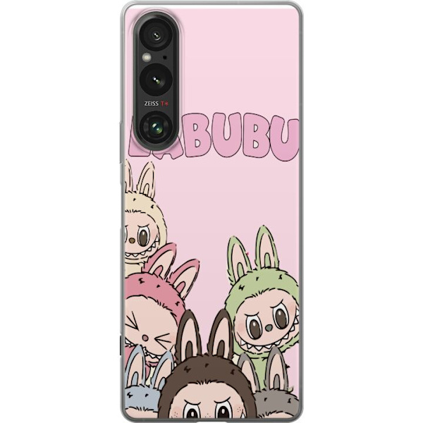 Sony Xperia 1 V Läpinäkyvä kuori Labubu Pop Mart Hahmot Keräilykohteet Suosittu Hahmosarja Suunnittelu Pop Mart Leikkikalutaide Aihe