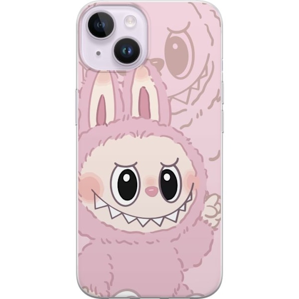 Apple iPhone 15 Läpinäkyvä kuori Labubu Floral Freak