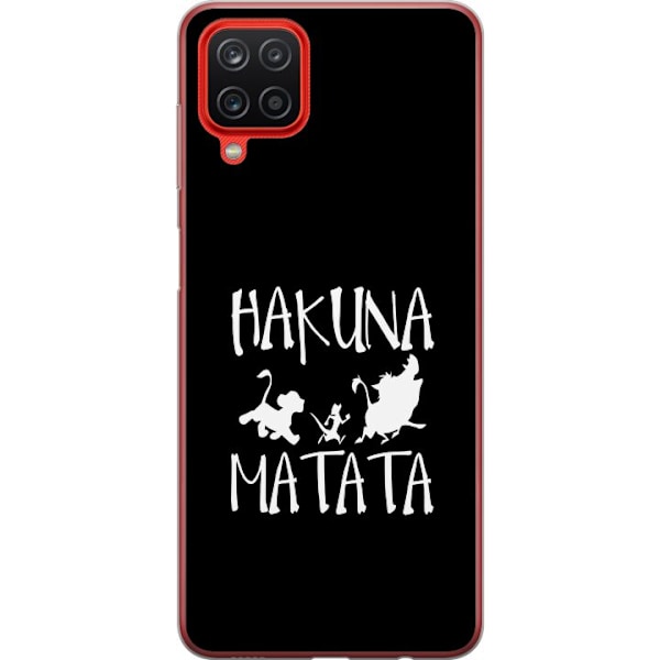 Samsung Galaxy A12 Läpinäkyvä kuori Hakuna Matata