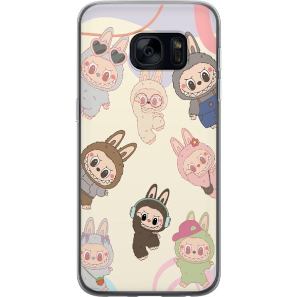 Samsung Galaxy S7 Läpinäkyvä kuori Labubu Pop Mart Kokoelma Motiivi Figuuri Kokoelma Suunnittelu Suosittu Taidelelu Pop Mart Luova Graafinen