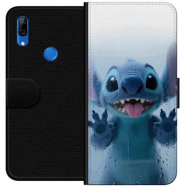 Huawei P Smart Z Plånboksfodral Stitch Window View – Stitch vid ett fönster i söt stil
