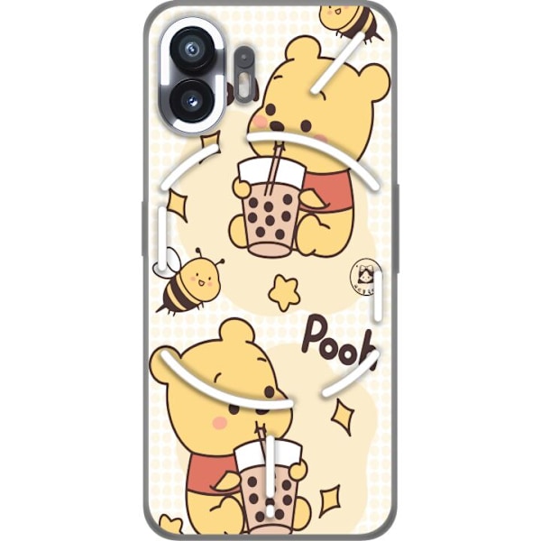 Nothing Phone (2) Gennemsigtig cover Nalle Pooh-stil - klassis