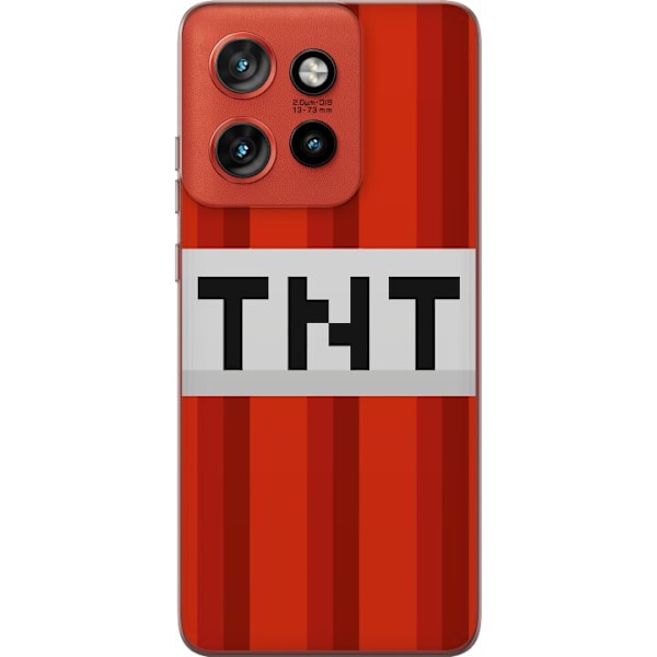 Motorola Edge 50 Neo Läpinäkyvä kuori Minecraft TNT