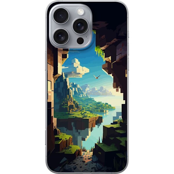 Apple iPhone 16 Pro Max Gennemsigtig cover Minecraft