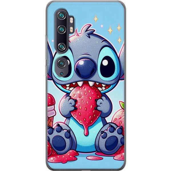 Xiaomi Mi Note 10 Läpinäkyvä kuori Strawberry Stitch
