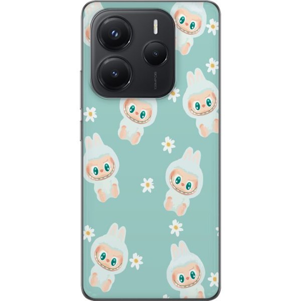 Xiaomi Redmi Note 14 Gennemsigtig cover Labubu Candy Vibes