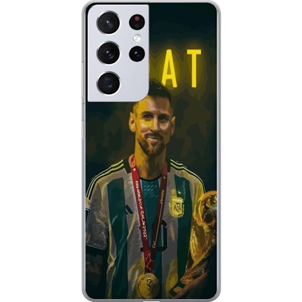 Samsung Galaxy S21 Ultra 5G Läpinäkyvä kuori Vuohi Messi