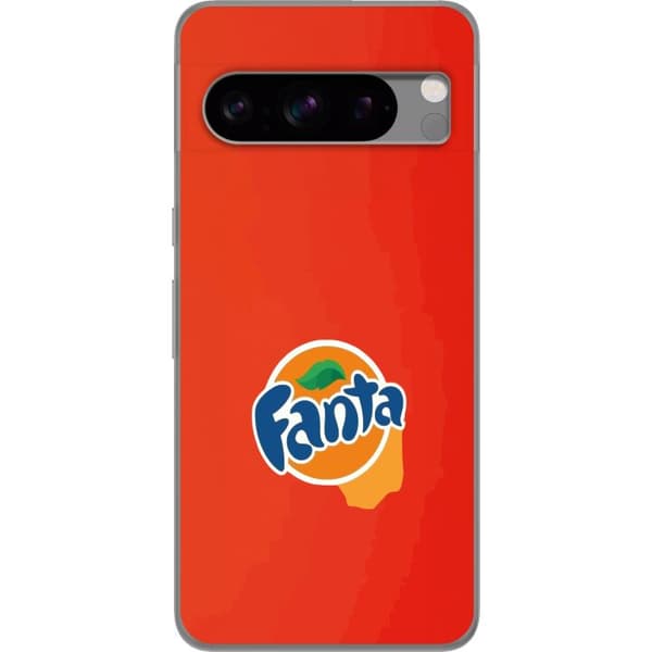 Kompatibelt Mobildeksel til Google Pixel 8 Pro Minimalistisk appelsinbrus-inspirert design oransje
