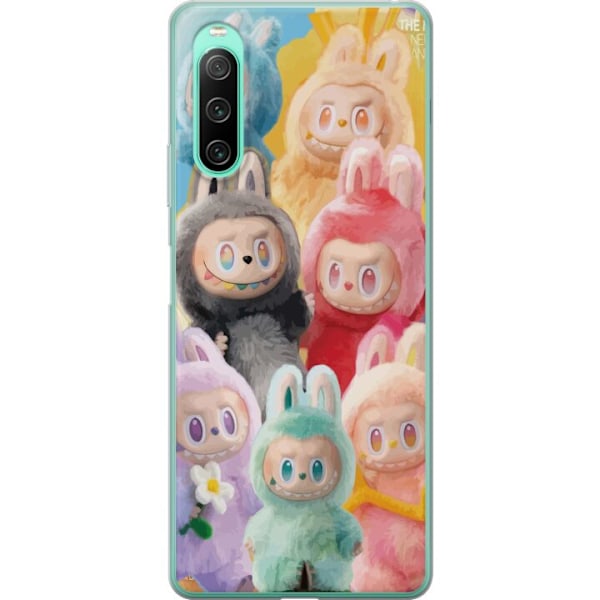 Sony Xperia 10 IV Läpinäkyvä kuori Labubu Luonnos Tyyli