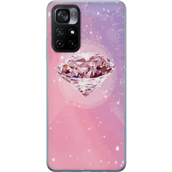 Xiaomi Poco M4 Pro 5G Gennemsigtig cover Glitter Diamant